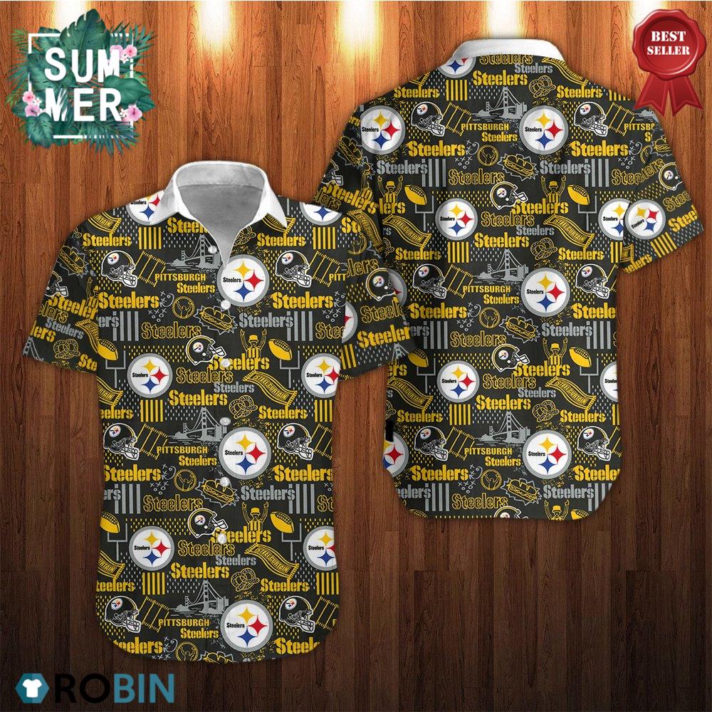 Pittsburgh Steelers Aloha Shirt - RobinPlaceFabrics