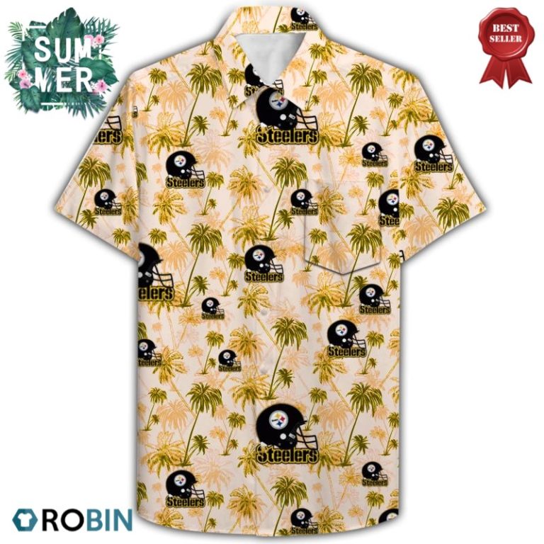 Pittsburgh Steelers  Football Team Aloha Shirt, Hawaiian Shirt