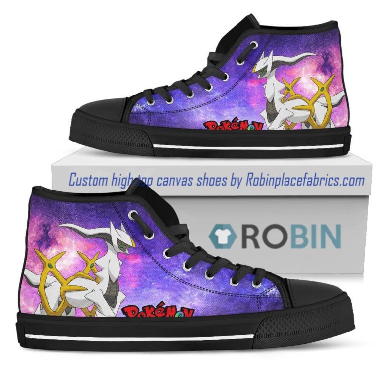 Pokemon Arceus Canvas High Top Shoes