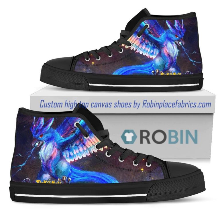 Pokemon Articuno Canvas High Top Shoes