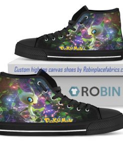 Pokemon Celebi Canvas High Top Shoes