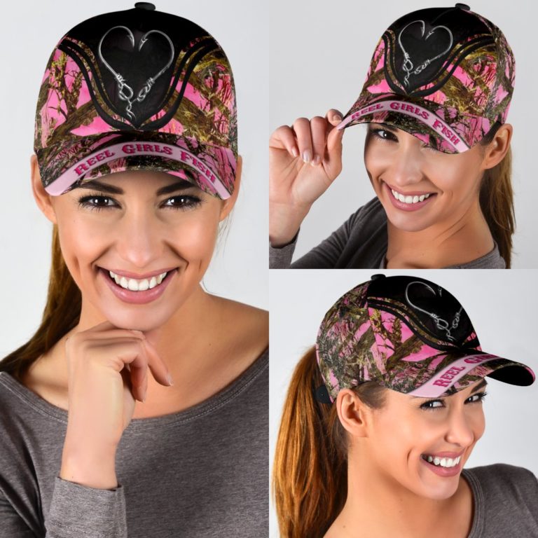 Reel Girls Fish All Over Print Classic Cap