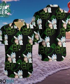 Rick & Morty Aloha Shirt Bl0410 Rick & Morty Aloha Shirt Bl0410