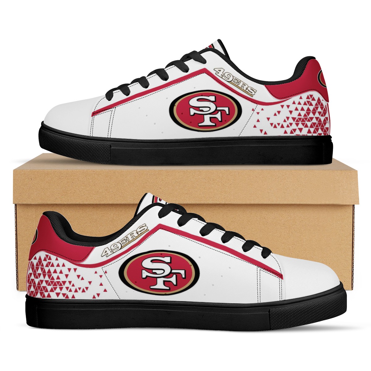 San Francisco 49ers LV Luxury Stan Smith Shoes - HipposFashion