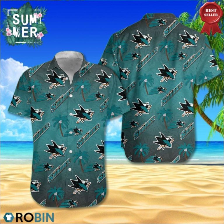 San Jose Sharks Hockey Team Hawaiian Shirt