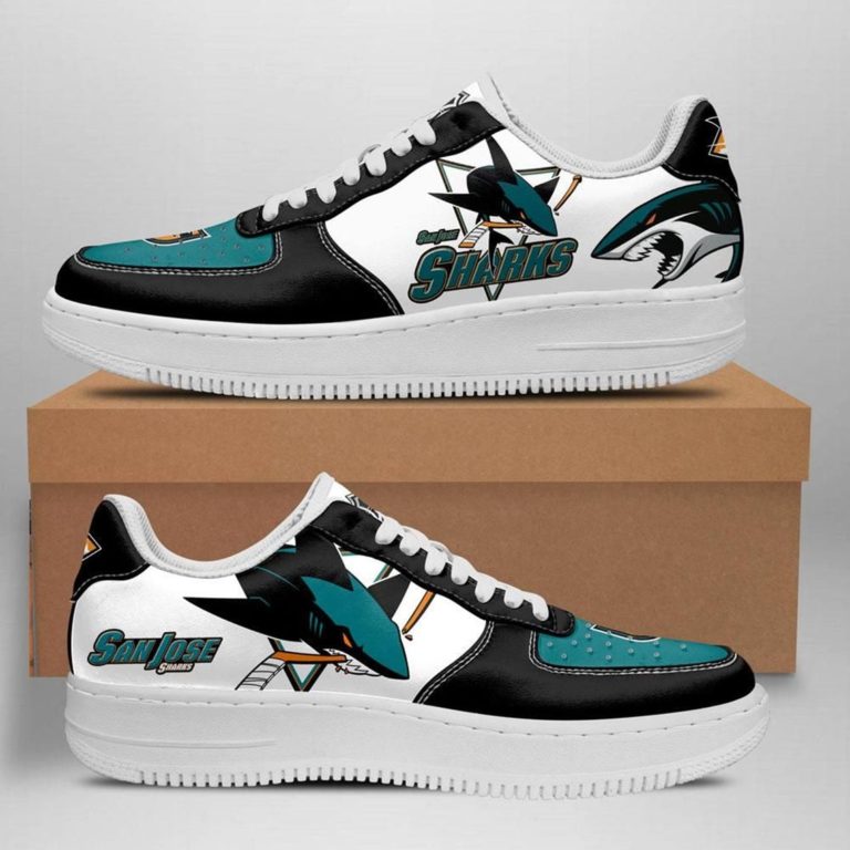 San Jose Sharks Ice Hockey Team Custom NAF Shoes
