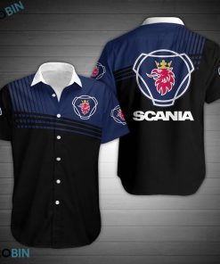 Scania Aloha Shirt, Button Up T Shirt