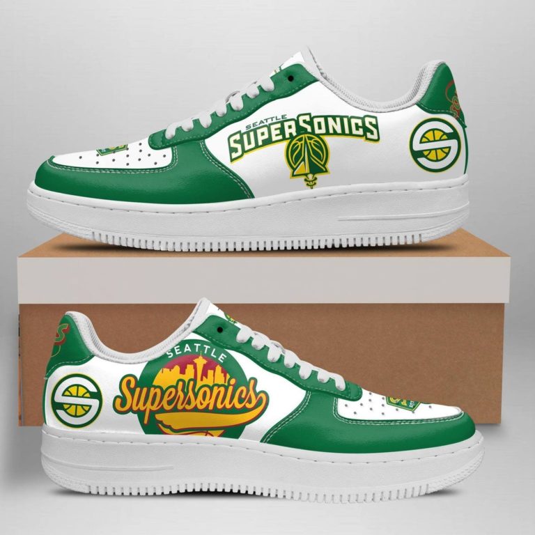 Seattle Supersonics Nike Air Force 1 Shoes