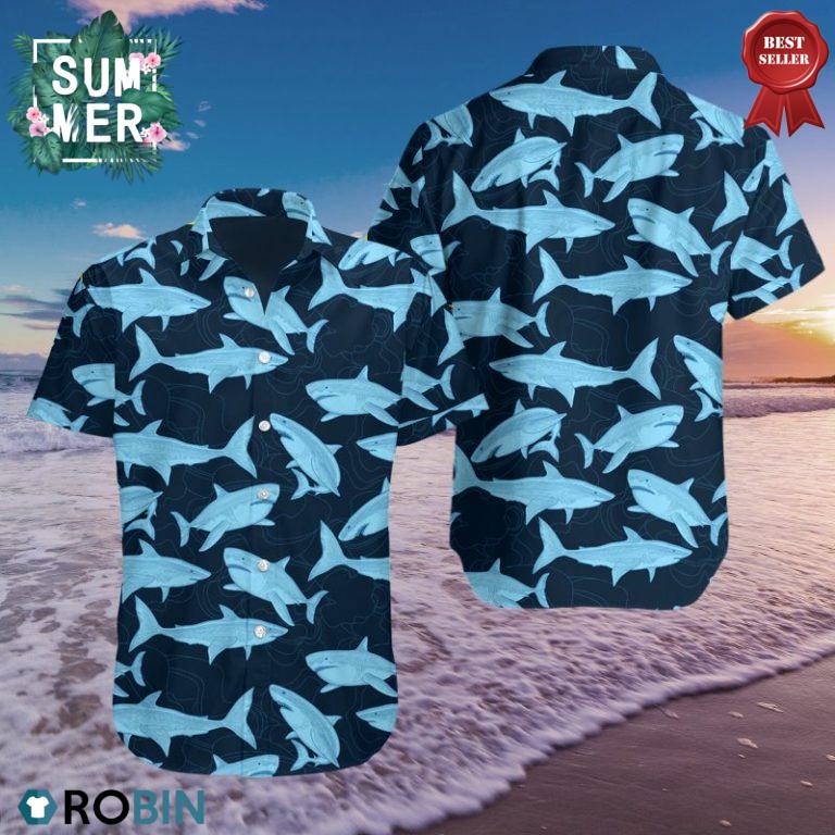 Shark Aloha Shirt, Hawaiian Shirt