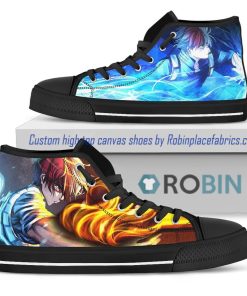 Shouto Todoroki My Hero Academia High Top Shoes Shouto Todoroki My Hero Academia High Top Shoes