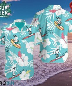 Snoopy Surfing Aloha Shirt, Hawaiian Shirt