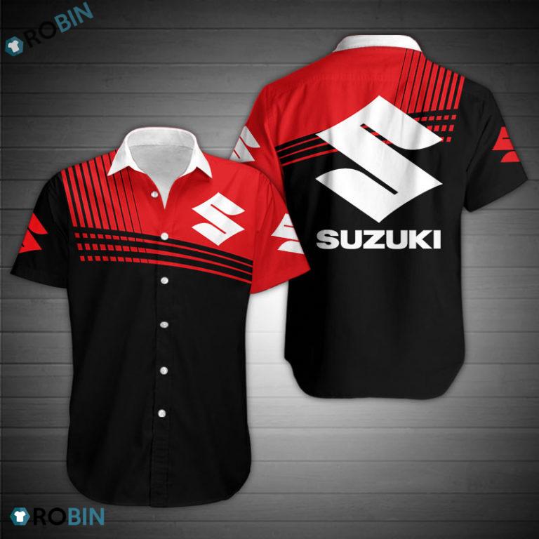 Suzuki Aop Aloha Shirt, Button Up T Shirt