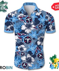 Tennessee Titans Tropical Flower Hawaiian Shirt