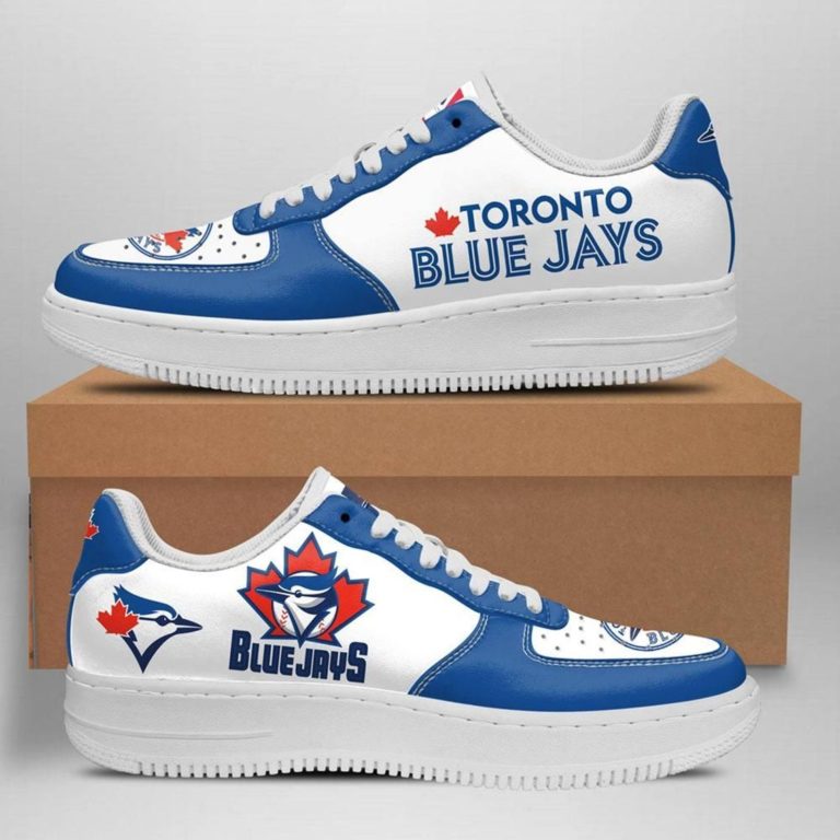 Toronto Blue Jays Team Nike Air Force 1 Shoes