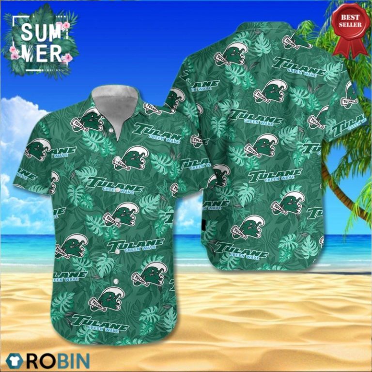 Tulane Green Wave All Over Print Aloha Shirt