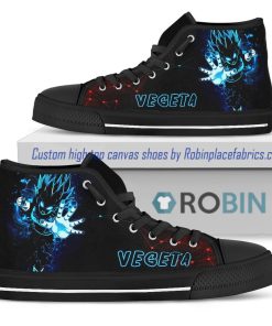 Vegeta Blue Dragon Ball Canvas High Top Shoes