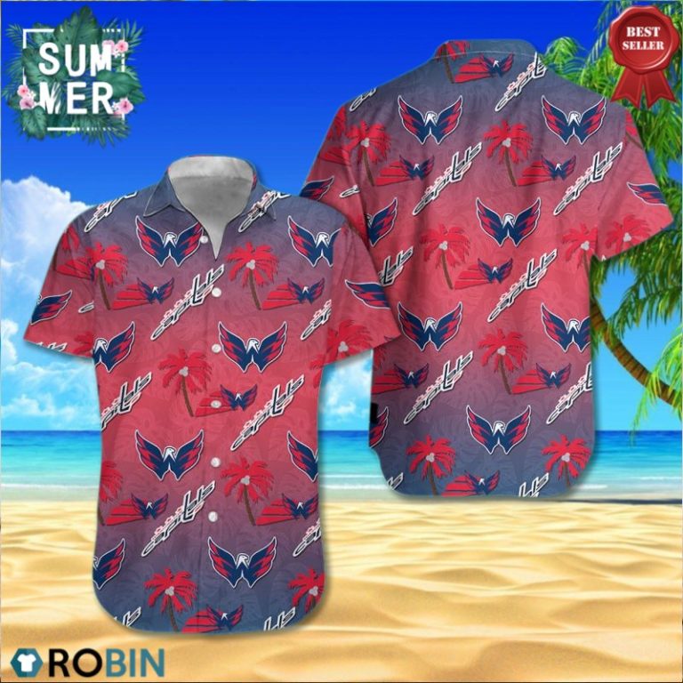 Washington Capitals All Over Print Aloha Shirt