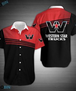 Wester Star Aloha Shirt, Button Up T Shirt