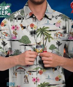 Beagle Hawaiian Shirt Hawaii Beach Retro