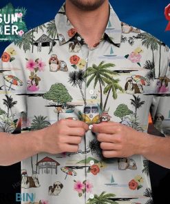 Shih Tzu Hawaiian Shirt Hawaii Beach Retro