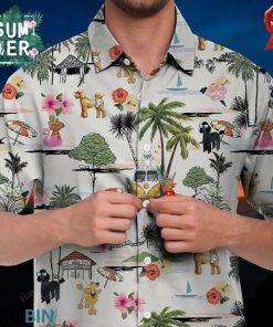 Poodle Hawaiian Shirt Hawaii Beach Retro