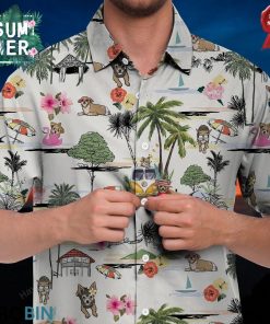 Chorkie Hawaiian Shirt Hawaii Beach Retro
