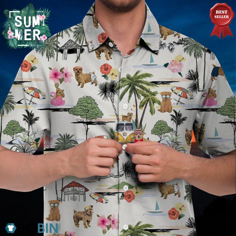 Norfolk Terrier Hawaiian Shirt Hawaii Beach Retro