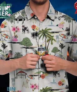 Miniature Schnauzer Hawaiian Shirt Hawaii Beach Retro Miniature Schnauzer Hawaiian Shirt Hawaii Beach Retro