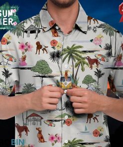 Irish Setter Hawaiian Shirt Hawaii Beach Retro