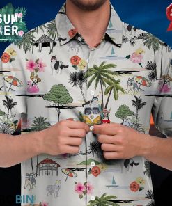 Husky Hawaiian Shirt Hawaii Beach Retro