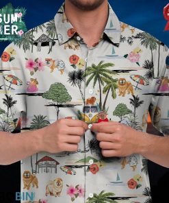 Chow Chow Hawaiian Shirt Hawaii Beach Retro