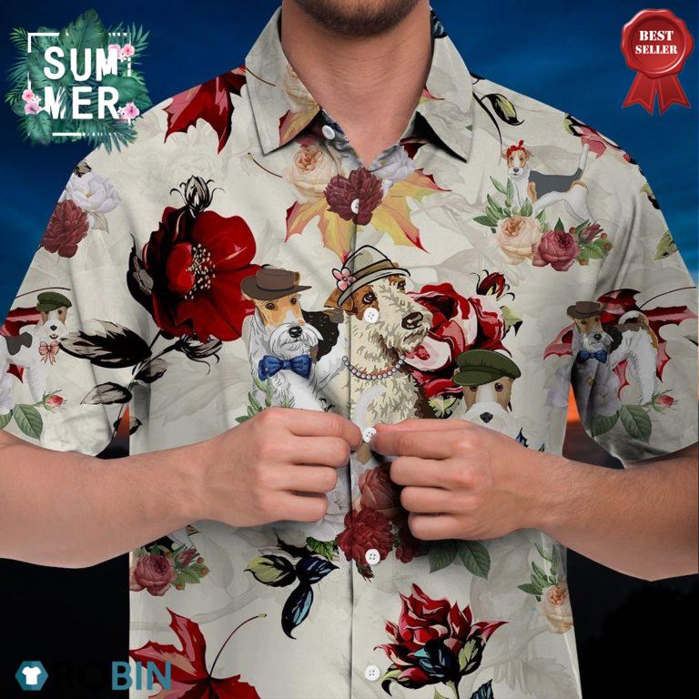 Wire Fox Terrier Hawaiian Shirt