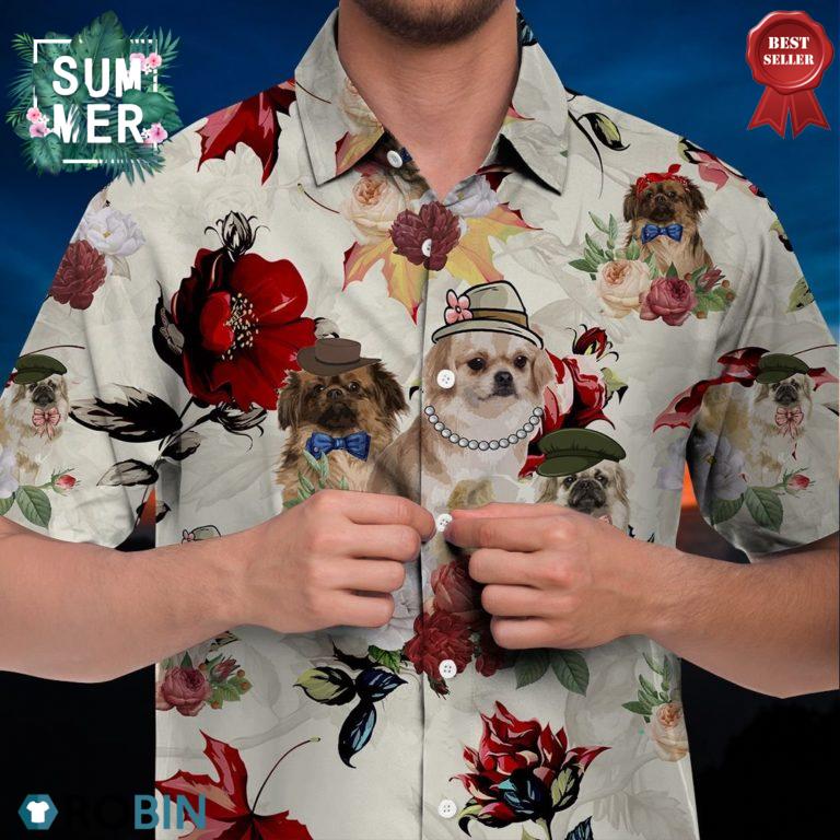 Tibetan Spaniel Hawaiian Shirt