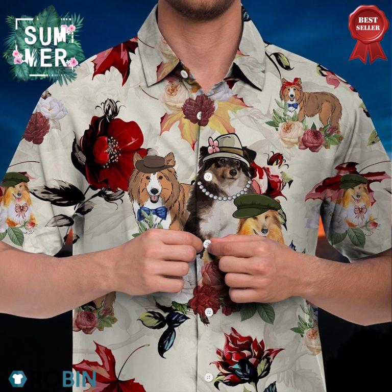 Shetland Sheepdog Hawaiian Shirt