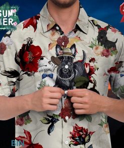 Scottish Terrier Hawaiian Shirt, Beach Shirt