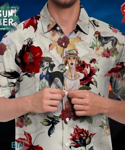 Saluki Hawaiian Shirt, Summer Beach Shirt