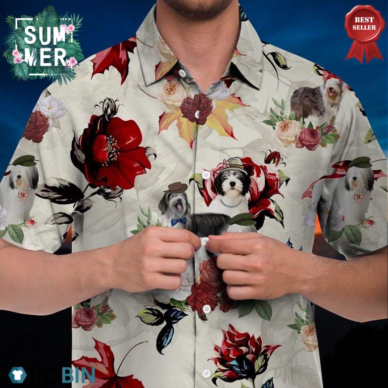 Polish Lowland Sheepdog Hawaiian Shirt
