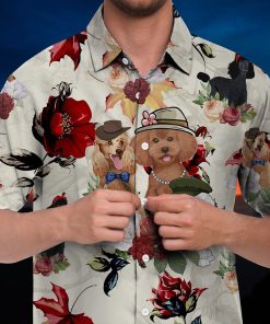 Poodle Hawaiian Shirt, Aloha Shirt