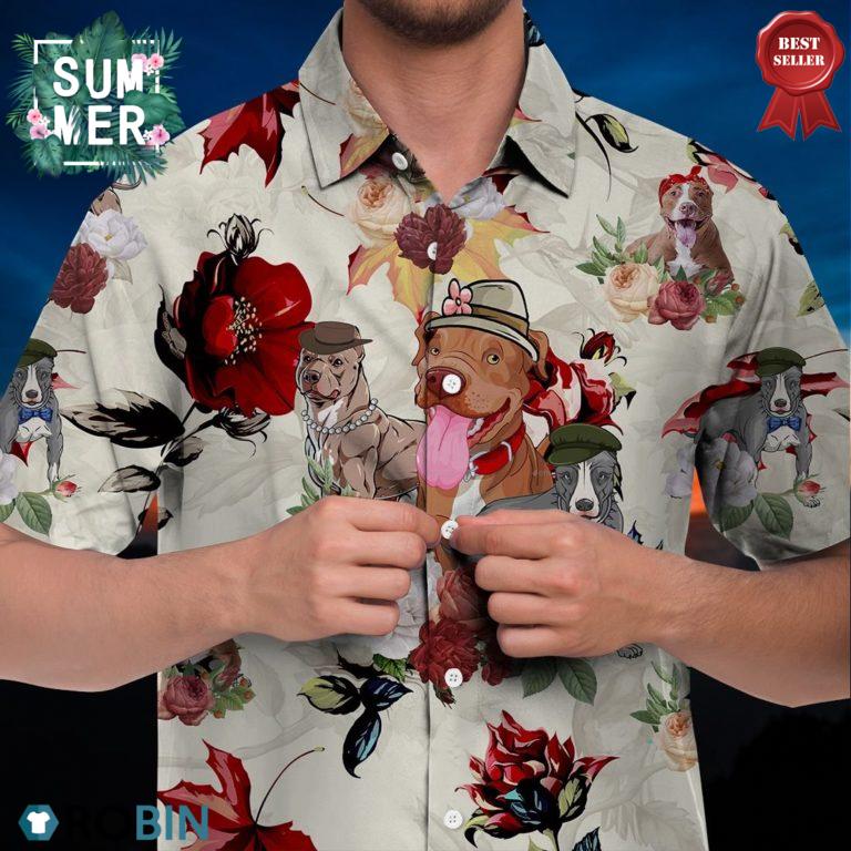 Pit Bull Hawaiian Shirt, Beach Shirt