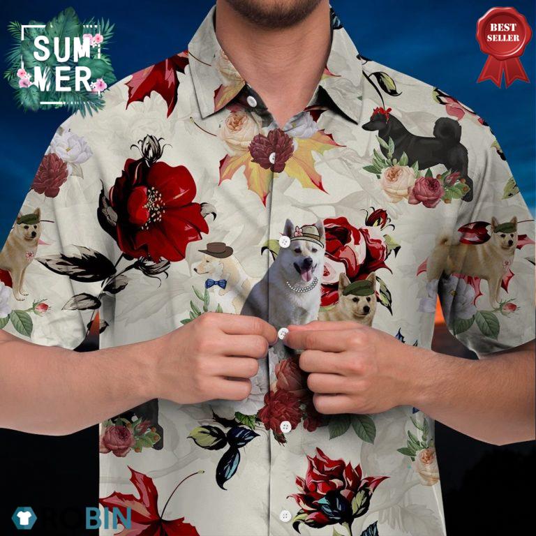 Norwegian Buhund Hawaiian Shirt