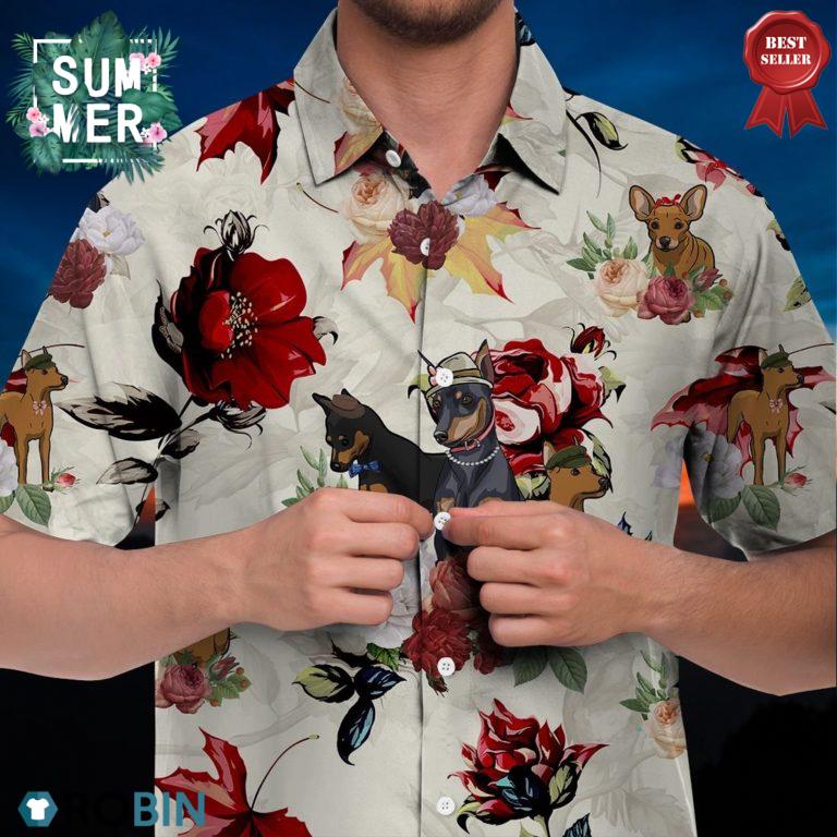 Miniature Pinscher Hawaiian Shirt
