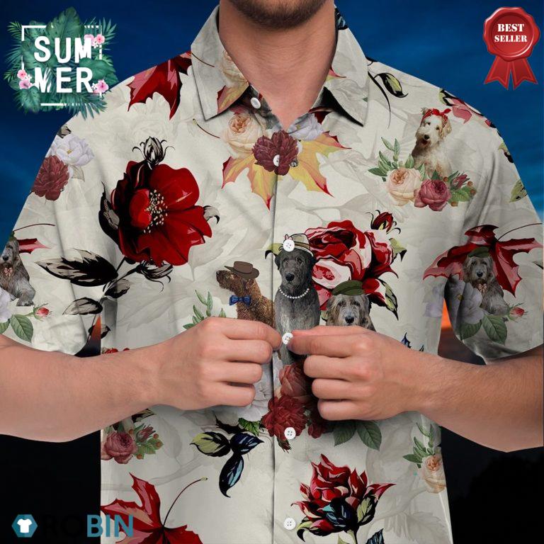 Irish Wolfhound Hawaiian Shirt