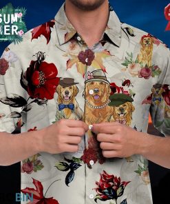 Golden Retriever Hawaiian Shirt, Beach Shirt