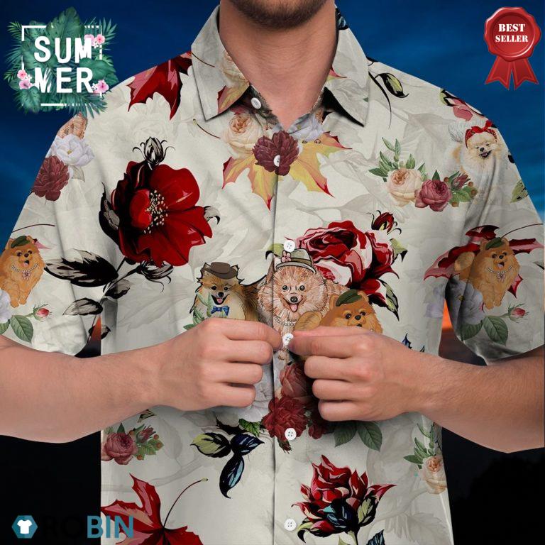 German Spitz Hawaiian Shirt, Summer Beach Shirt
