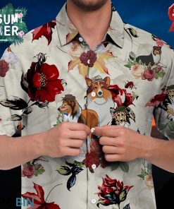 Collie Hawaiian Shirt, Beach Shirt