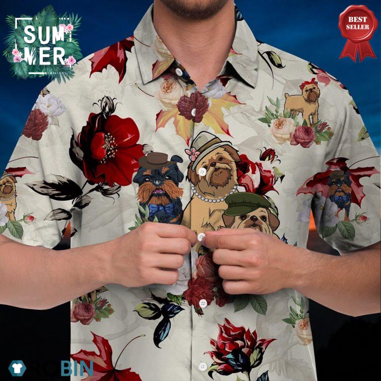 Brussels Griffon Dog Hawaiian Shirt
