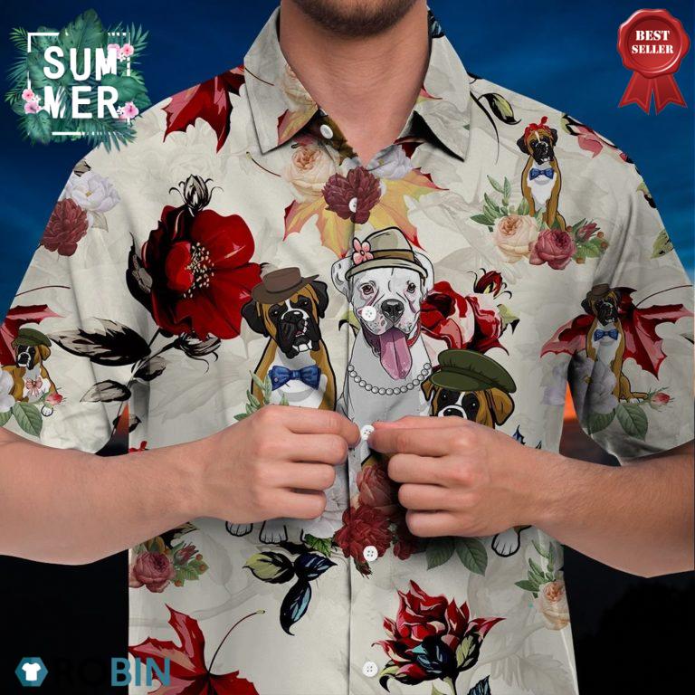 Boxer Hawaiian Shirt, Aloha Shirt