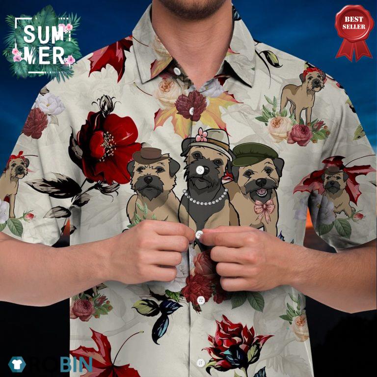 Border Terrier Dog Hawaiian Shirt