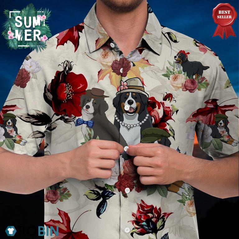 Bernese Mountain Dog Hawaiian Shirt