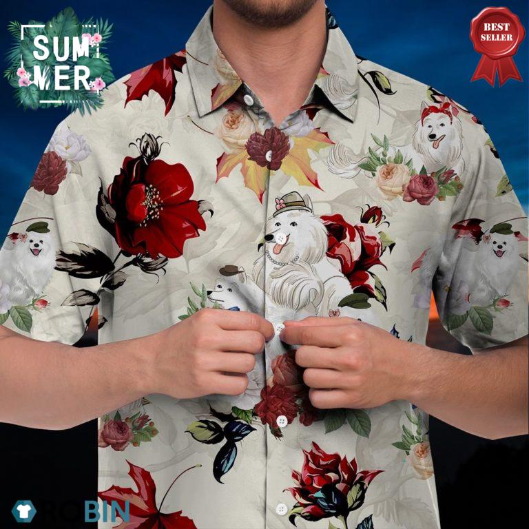 American Eskimo Dog Hawaiian Shirt